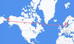 Flyg från Nome, USA till Växjö, Sverige