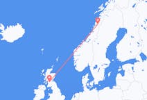 Flights from Mo i Rana, Norway to Glasgow, the United Kingdom