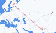 Flights from Bhadrapur, Mechi, Nepal to Savonlinna, Finland