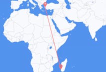 Flyrejser fra Toliara, Madagaskar til Izmir, Tyrkiet