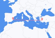 出发地 土耳其出发地 代尼茲利目的地 西班牙阿利坎特的航班