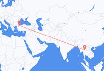Flyreiser fra Lampang-provinsen, Thailand til Istanbul, Tyrkia