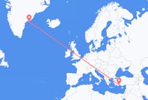 Flüge von Kulusuk, Grönland nach Antalya, die Türkei