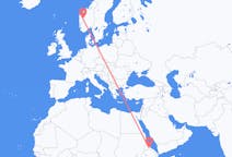 Рейсы из Асмэры, Эритрея в Согндаль, Норвегия