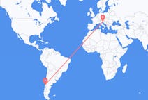 Flyreiser fra Osorno, Chile til Trieste, Italia