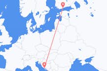 Vluchten van Helsinki naar Split