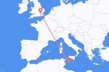 Vluchten van Lampedusa, Italië naar Londen, Engeland