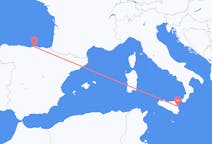 Flights from Santander, Spain to Catania, Italy