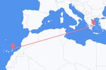 从兰萨罗特岛飞往雅典的航班