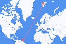 Flights from Cayenne to Svalbard