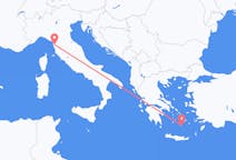 Flyg från Pisa till Santorini