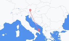 Flights from Klagenfurt, Austria to Brindisi, Italy