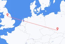 Flyg från Leeds, England till Krakow, Polen