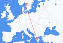 Voli da Göteborg, Svezia a Patrasso, Grecia