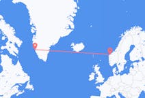 ノルウェーのから オーレスン、グリーンランドのへ ヌークフライト