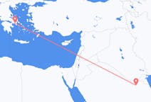 Flights from Qaisumah to Athens
