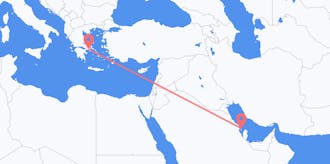 Flights from Bahrain to Greece