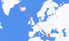 Flights from Parikia, Greece to Ísafjörður, Iceland