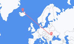 아이슬란드 그림지에서 출발해 루마니아 바코까지(으)로 가는 항공편