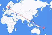 Flights from Port Vila, Vanuatu to Linköping, Sweden