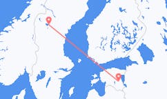 Flyg från Tartu, Estland till Östersund, Sverige