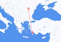 Flights from Rhodes in Greece to Bucharest in Romania
