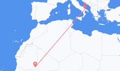Flyg från Nema, Mauretanien till Bari, Italien