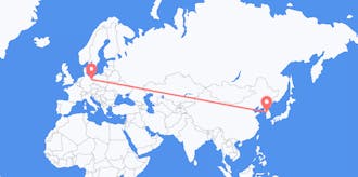 Flyreiser fra Sør-Korea til Tyskland