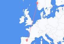 Flyreiser fra Madrid, til Bergen