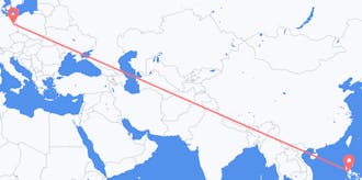 フィリピンからドイツへのフライト