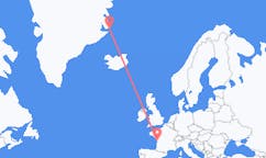 Flyg från La Rochelle, Frankrike till Ittoqqortoormiit, Grönland