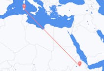 Flyreiser fra Lalibela, Etiopia til Cagliari, Italia