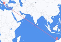 Flyreiser fra Karratha, Australia til Korfu, Hellas