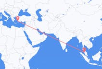 Flyreiser fra Penang, Malaysia til Bodrum, Tyrkia