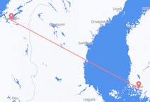 Flug frá Þrándheimi, Noregi til Turku, Finnlandi