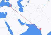 出发地 印度出发地 孟买目的地 土耳其特拉布宗的航班
