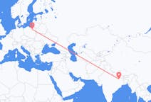 Flyreiser fra Patna, India til Szczytno, Polen