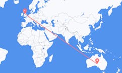 Flyreiser fra Coober Pedy, Australia til Manchester, England
