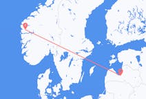 Flyreiser fra Riga, Latvia til Førde, Norge