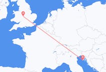 Flights from Pula, Croatia to Birmingham, the United Kingdom