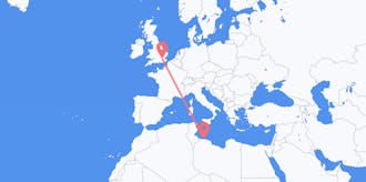Flights from Libya to the United Kingdom