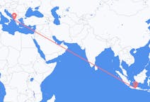 Flüge von Yogyakarta, Indonesien nach Korfu, Griechenland
