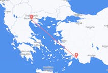Flyreiser fra Thessaloniki, Hellas til Dalaman, Tyrkia