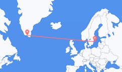 Flights from Qaqortoq to Visby