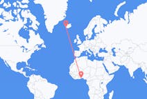 Flyreiser fra Lomé, Togo til Reykjavík, Island