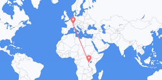 Flights from Rwanda to Switzerland