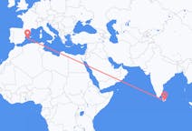 Рейсы из Хамбантоты, Шри-Ланка на Ибицу, Испания