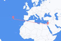 ヨルダンのから アカバ、ポルトガルのへ オルタ (アゾレス諸島)フライト