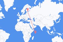 Flights from Praslin, Seychelles to Lappeenranta, Finland