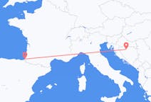Flyreiser fra Banja Luka, Bosnia-Hercegovina til Biarritz, Frankrike